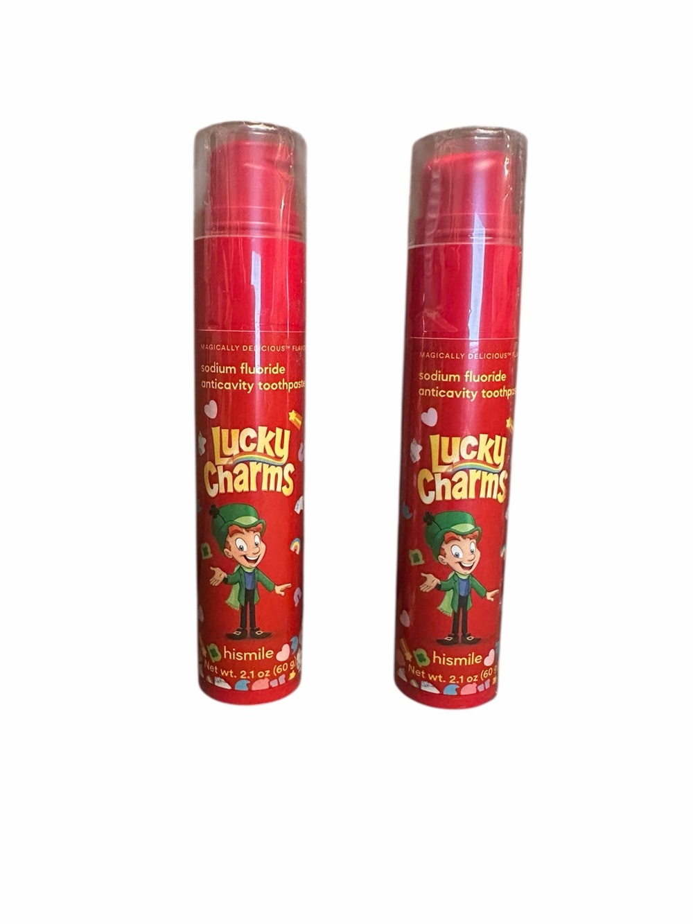 Hismile Lucky Charms Cereal Flavor Toothpaste 2.1oz EXP 5/2027, 2 Pack